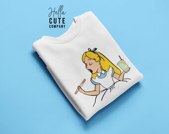 Alice Sweater, Alice Disney Snacks Sweater, Disney Snacks Sweater