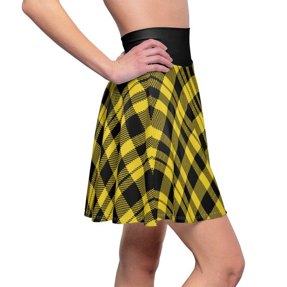 Maje Falda Plisada De Cuadros Estilo Kilt Amarillo