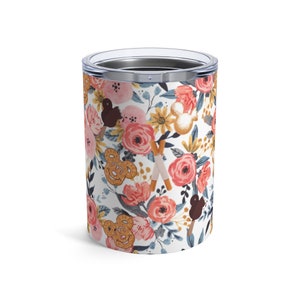 Disney Snacks Tumbler, Disney Snacks Floral Tumbler