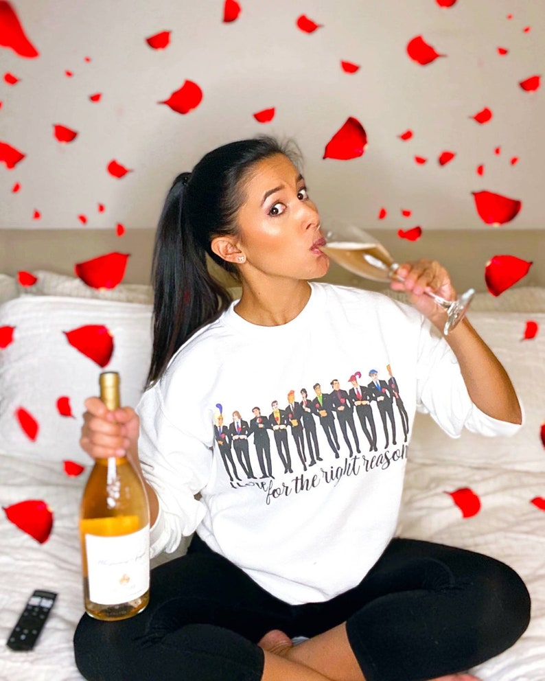 Here For The Right Reasons Sweatshirt Disney Mashup Sweater White