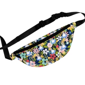 Alice Floral Fanny Pack, Alice In Wonderland Fanny Pack