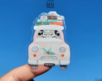 Mickey and Minnie Sticker, Disney Christmas Sticker, Disney Tumbler Sticker, Disney Planner Sticker, Disney Laptop Sticker