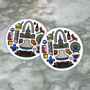 St. Louis Coaster (Set of 2) — Includes Two STL Bar Coasters