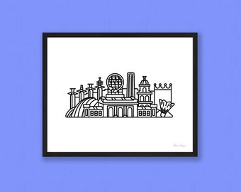 Kansas City Skyline Print — Matte Art Piece Featuring KC Skyline