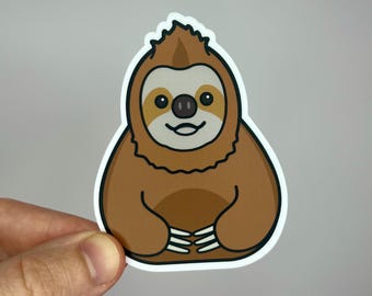 Happy Sloth Sticker – Cute 3" Sticker