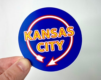 Kansas City Sticker – 3" Circle KC Sticker