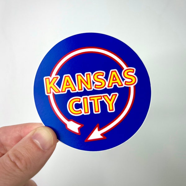 Kansas City Sticker – 3" Circle KC Sticker