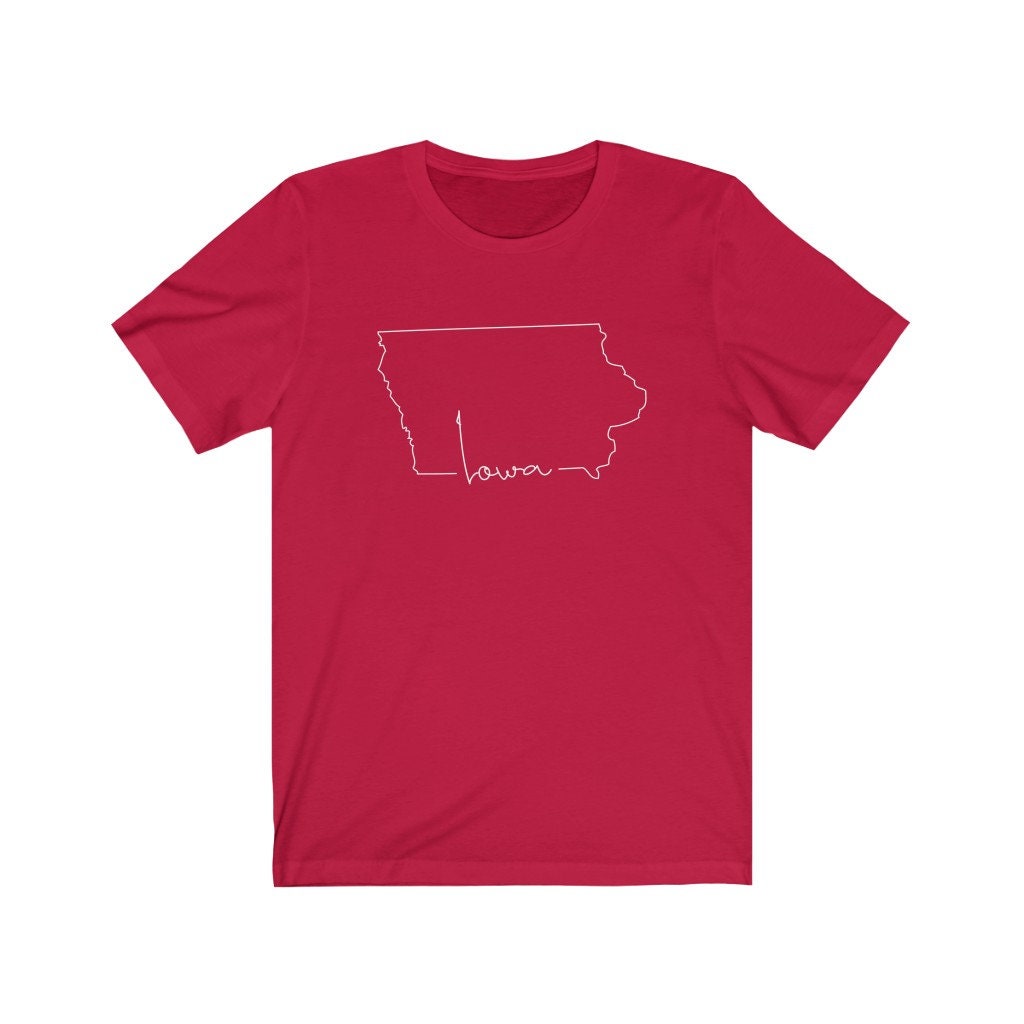 Iowa Shirt Iowa Tshirt State Tee Iowa Gift Iowa Outline Shirt Iowa is ...