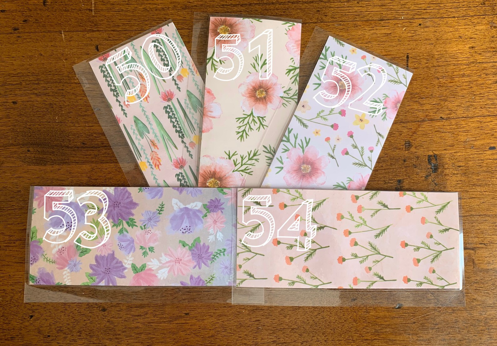 Individual Laminated Cash Envelopes Happy Planner Envelopes Etsy