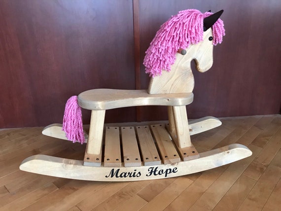 Yarn Mane and Tail Set for Wooden Rocking Horse 