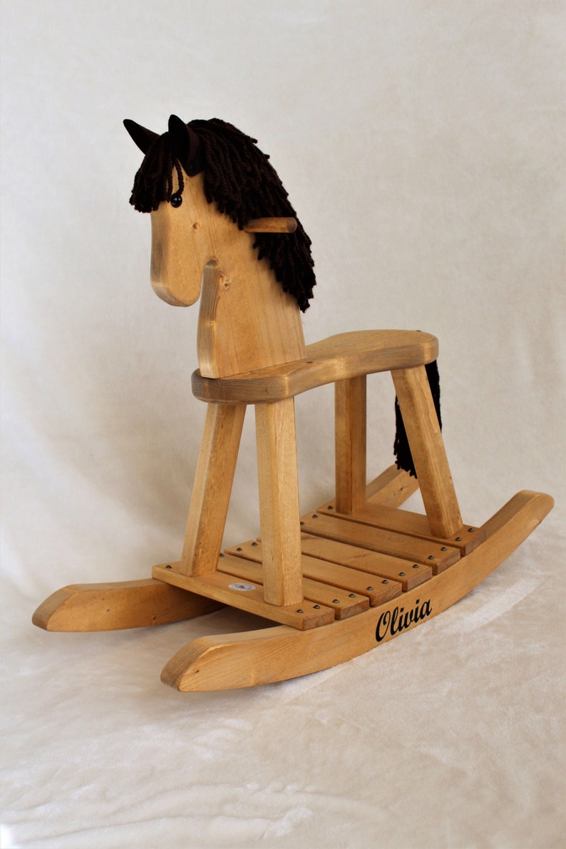 Junior Wooden Rocking Horse image 2