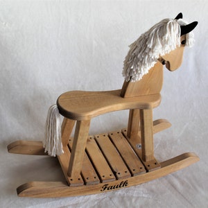 Junior Wooden Rocking Horse image 5