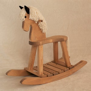 Junior Wooden Rocking Horse image 1