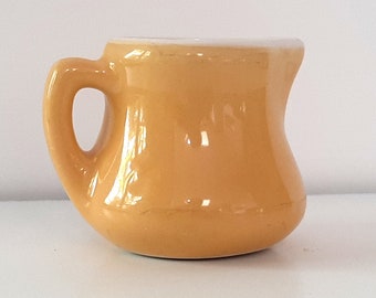 Creamer - ceramic yellow. H.F. Coors China Chefsware 160 Inglewood CA USA. Vintage 1960s.