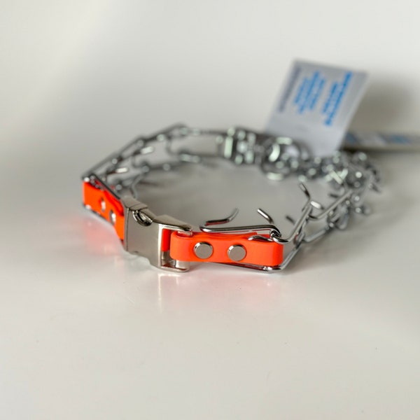 3.25 mm Custom Prong Collar with Quick Release Buckle