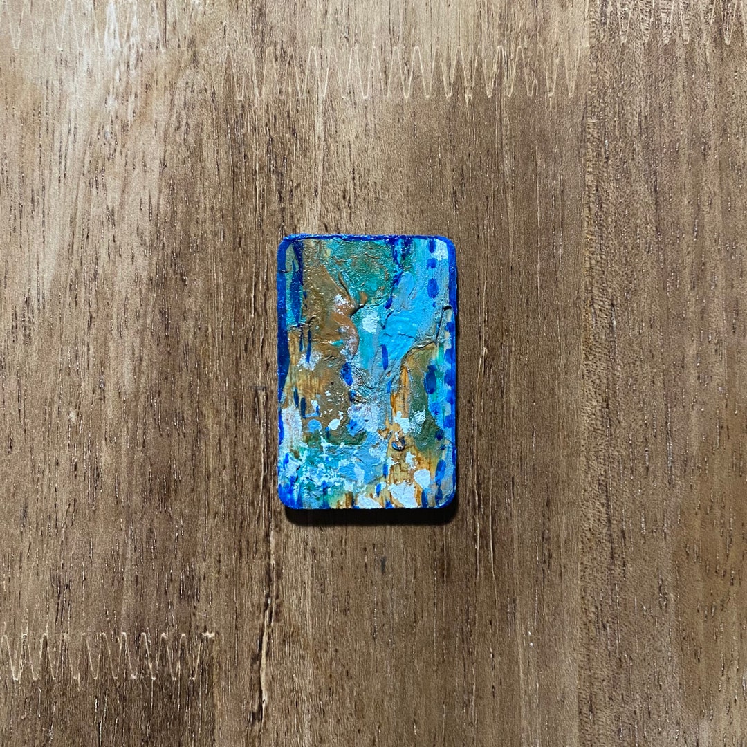 Hand Painted Wooden gold River Etsy