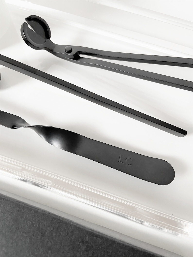 Candle Accessory Set Candle Care Three Piece Tool Kit Wick Etsy