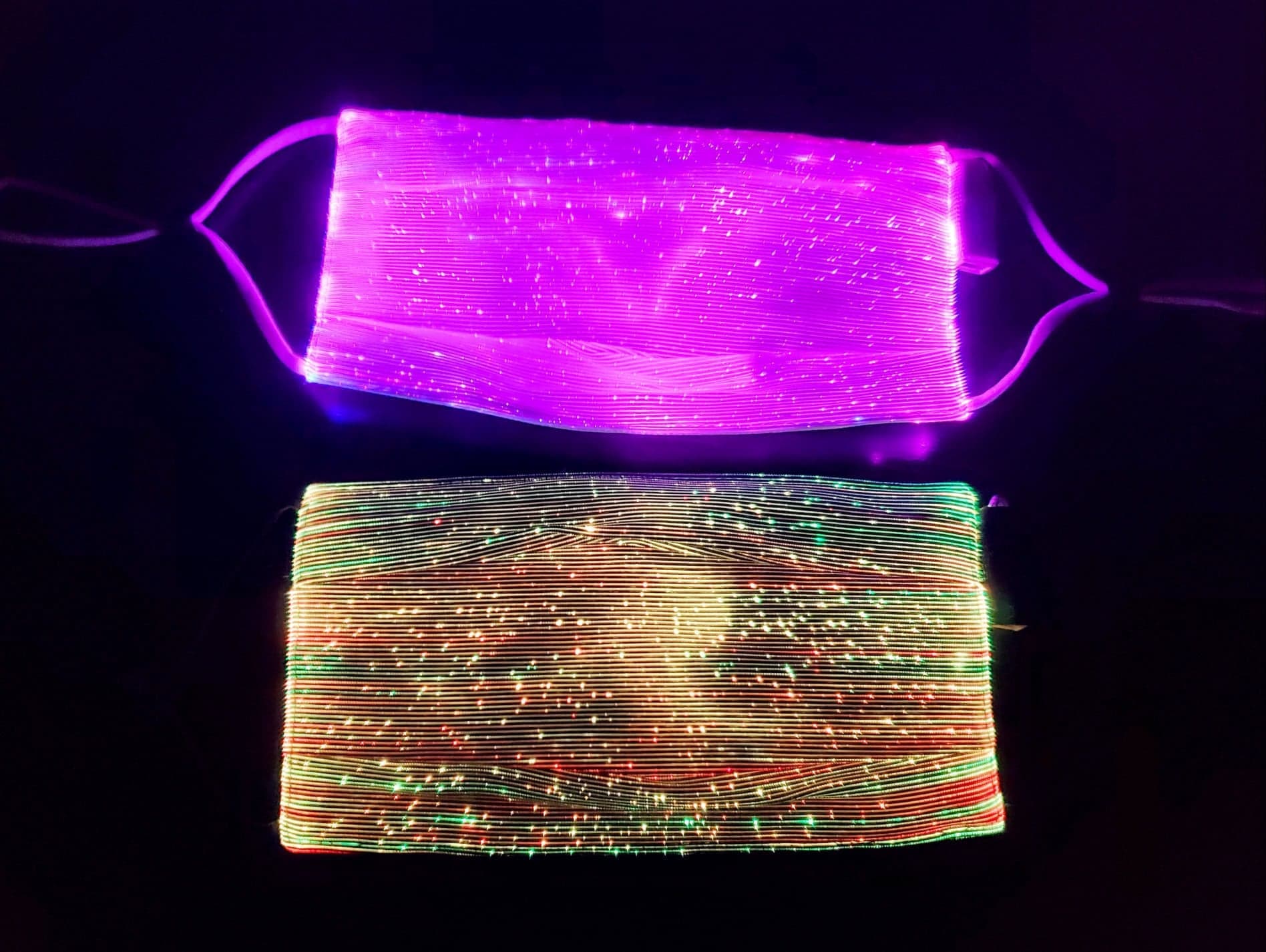 LED Face Mask 7Color Changing Light Up Face Mask w/ Filter Etsy