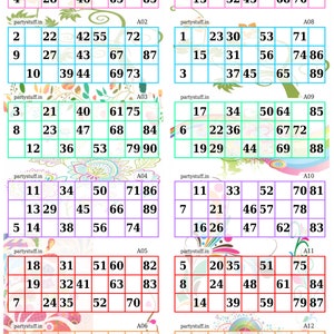 tambola tickets book pdf game lockdown etsy