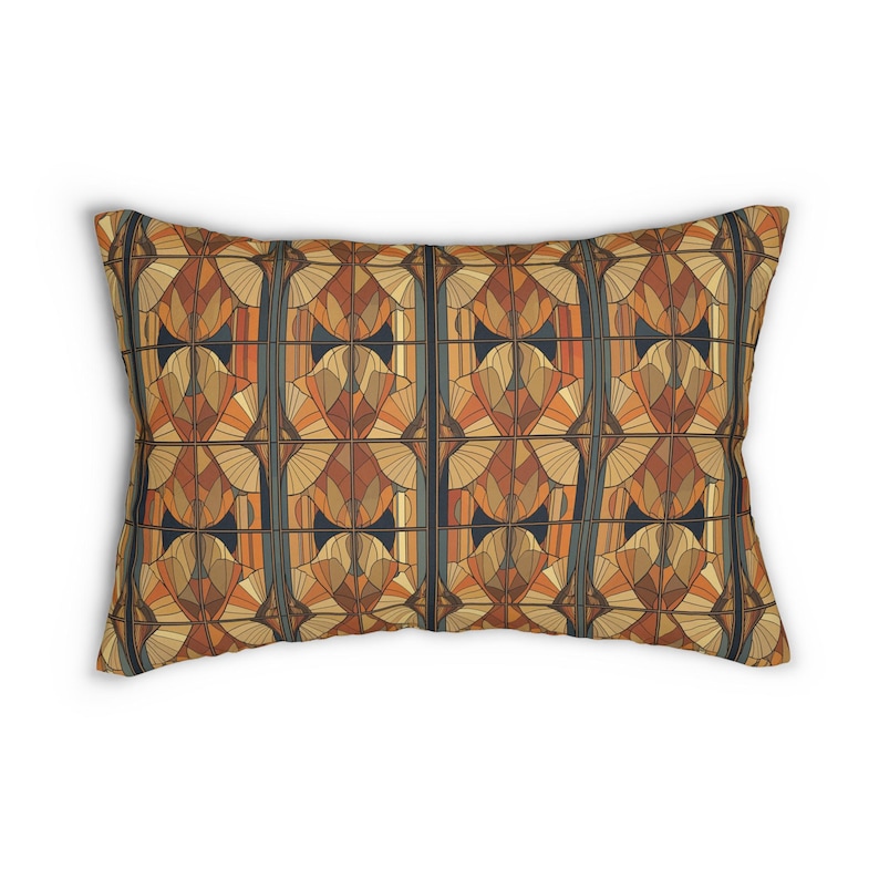 WildGooseArtandGifts Ginkgo Leaf Lumbar Pillow