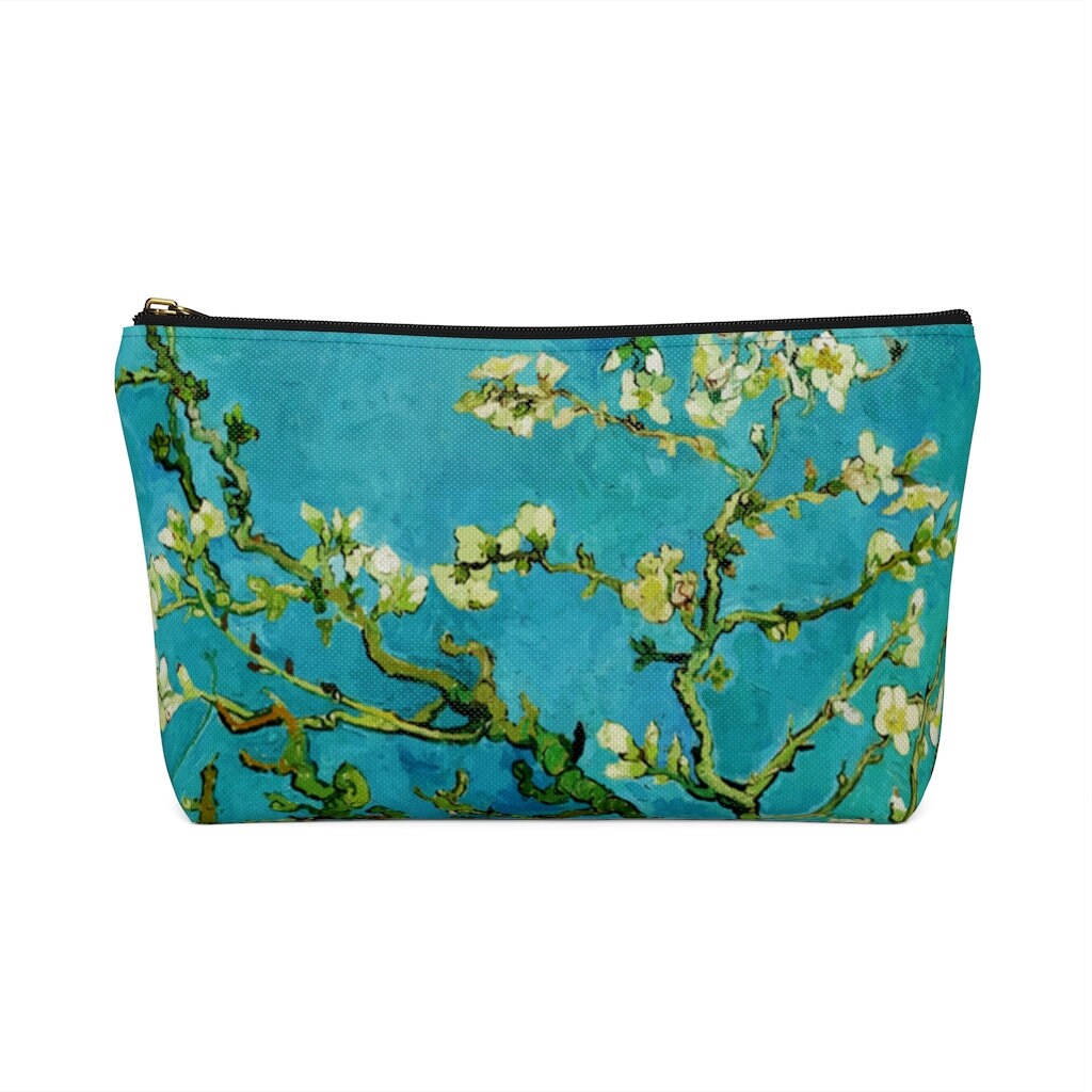 Van Gogh Mandelblüten Make-up-Tasche – 26x11,5x12,5 Cm, Wasserdichter 3D-Druck, Mit Griff