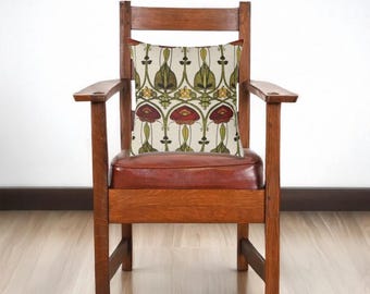 Art Nouveau Glasgow Rose Pillow | Charles Rennie Mackintosh Design