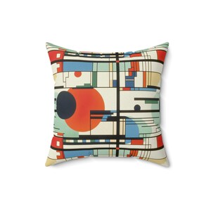 Geometrisches Design-Kissen Frank lllloyd Wright Prairie Style Architektur kultige Designkunst und Funktionalität Bild 8