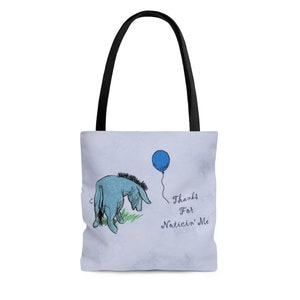 Eeyore Gift, Eeyore Bag, Eeyore Tote, AA Milne Classic Pooh Tote Bag, Teacher Gift, Book Bag, Eeyore Lover Gift