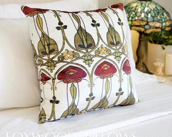 Rennie Mackintosh Pillow | Voyage | Art Nouveau | Glasgow Style Home Decor
