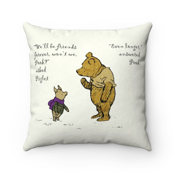 Best Friend Gift Winnie the Pooh Personalized Gift Best Friend Pillow Pooh Quote Custom Gift Friendship Gift Best Friend Present Etsy
