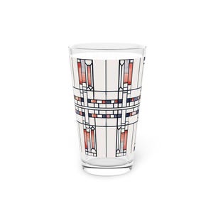 Frank Lloyd Wright Pintglas: Geometrisk barbestick, arkitektpresent