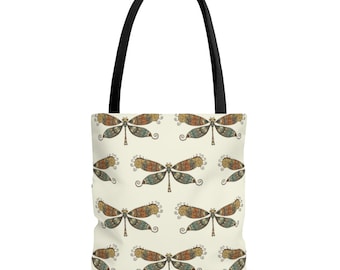 Dragonfly Tote Bag, Dragonfly Bag, Dragonfly Gift, Classy Tote, Stylish Tote