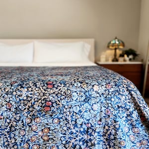 William Morris Blackthorn Decke: Luxuriöser Samt Überwurf