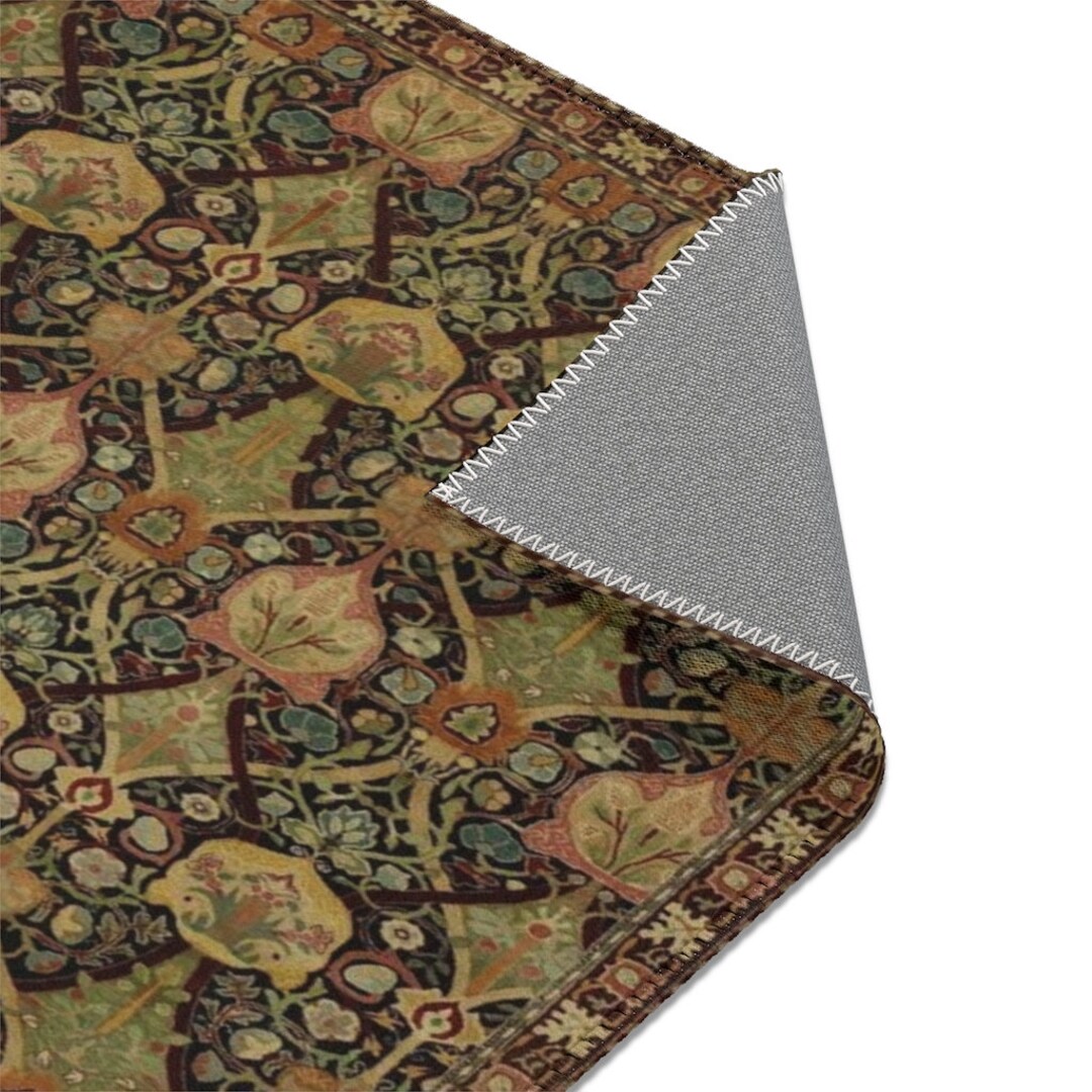 William Morris Area Rug, Wimbledon Pattern, Flower, Arts and Crafts