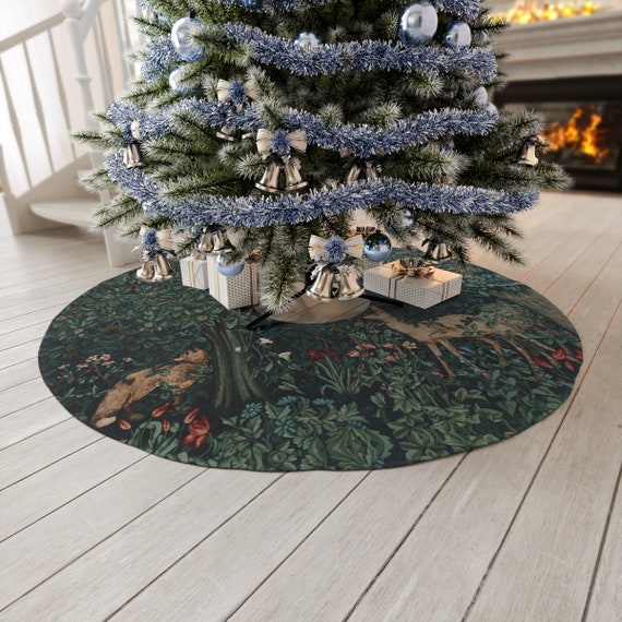 Large Tree Skirt Forest Animal Tree Skirt Forest Tree Skirt Fox Tree Skirt Woodland Christmas Tree Skirt 57 Round Woodland Tree Skirt Etsy Australia