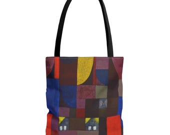 Paul Klee Abstract Colorful Tote Bag | Modern Art Inspired