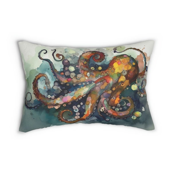 Octopus Pillow Etsy