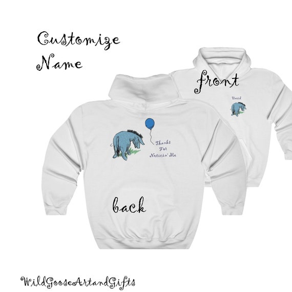Eeyore Sweatshirt Custom Hoodie Eeyore Gift Winnie the Pooh Hoodie Fun Pullover Hooded Sweatshirt Classic Pooh Sweatshirt S 5XL Etsy UK