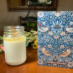 Dankeskarte, Erdbeerdieb-Karte, Grußkarte, William Morris Karte, Dankeskarte, Handwerker-Karte, William Morris Kartenset