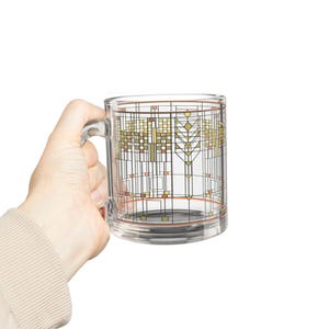 Frank Lloyd Wright Glass Mug: Art Deco Inspired Drinkware (10 oz)