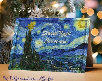 Van Gogh Sternennacht Weihnachtskarten: Elegante Feiertagskunst
