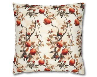 Fruit Pillow | Arts and Crafts Movement | Pomegranate | Botanical Decor