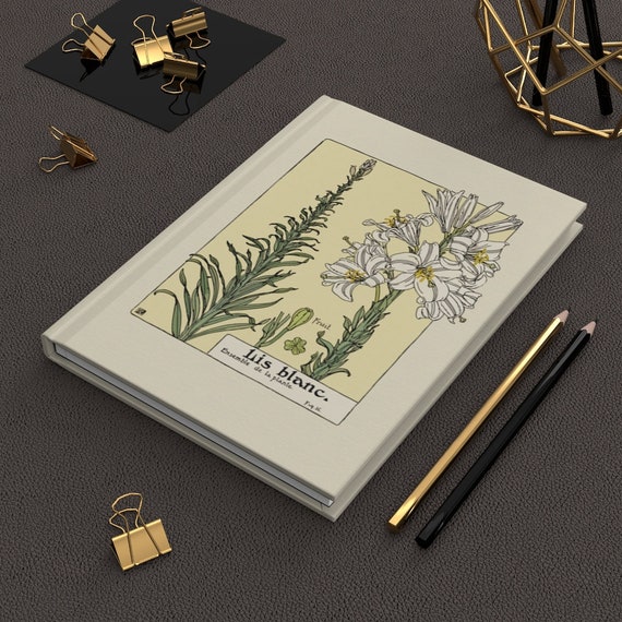 Lis Blanc, White Lily Journal, Art Nouveau, MP Verneuil, Iris 