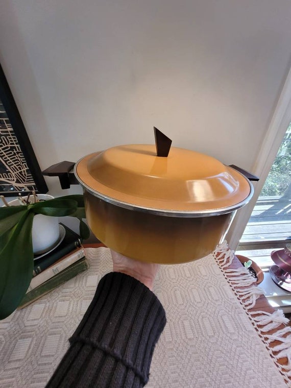 Harvest Gold Cooking Pot Vintage Cookware With Lid Autumn Etsy Canada