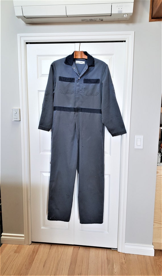1970s Industrial Distressed Coveralls, Utility Ove