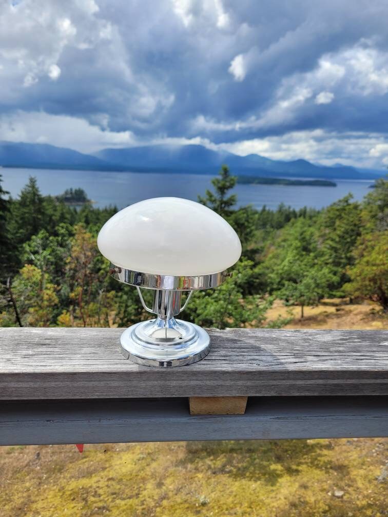 Vintage Pilz Deckenleuchte Leuchtmittel weiße runde | Etsy