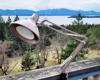 Vintage LUXO Articulating Desk Lamp, Double Cone, Drafting Table, Anglepoise
