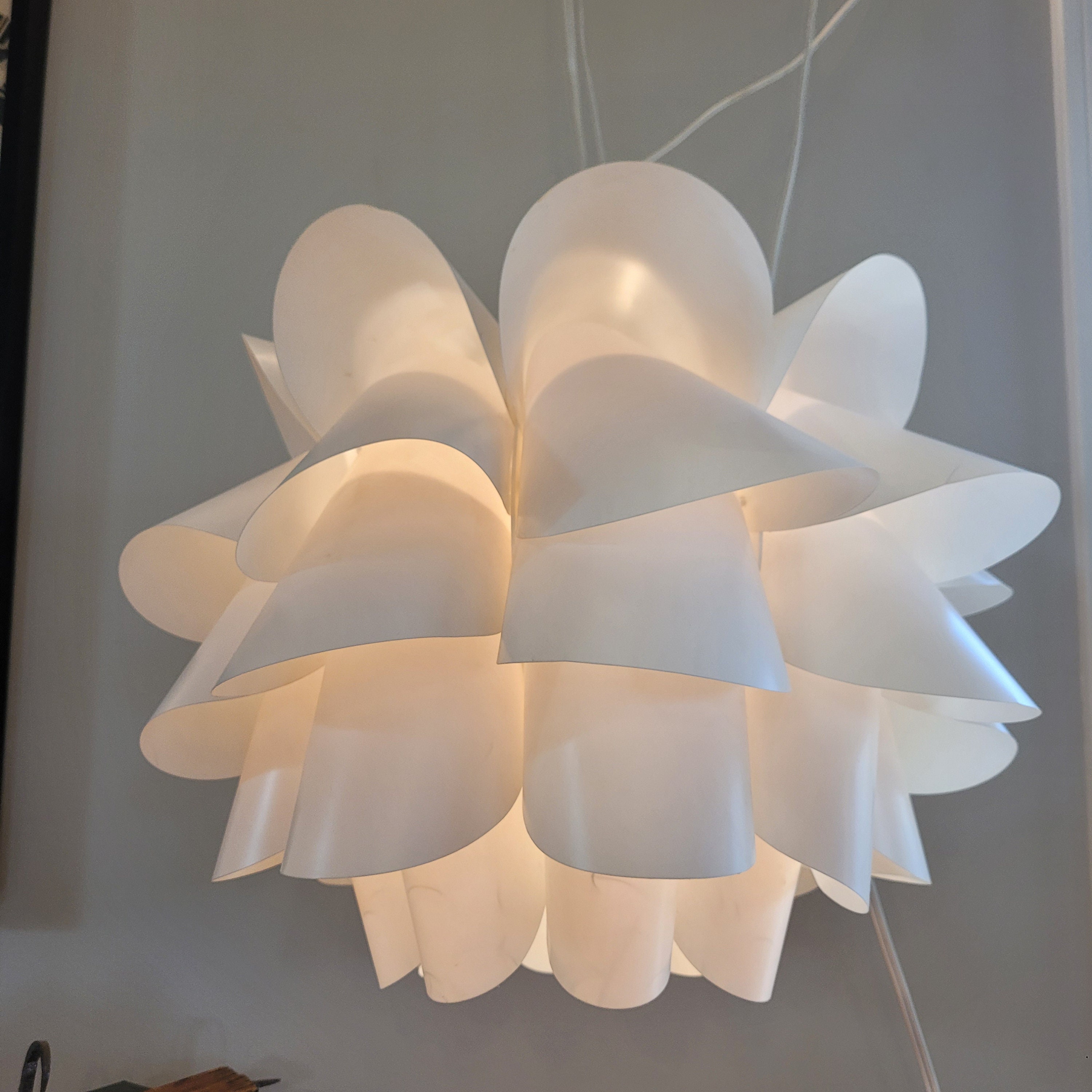 Pendant Ikea KNAPPA White Plastic In - Etsy