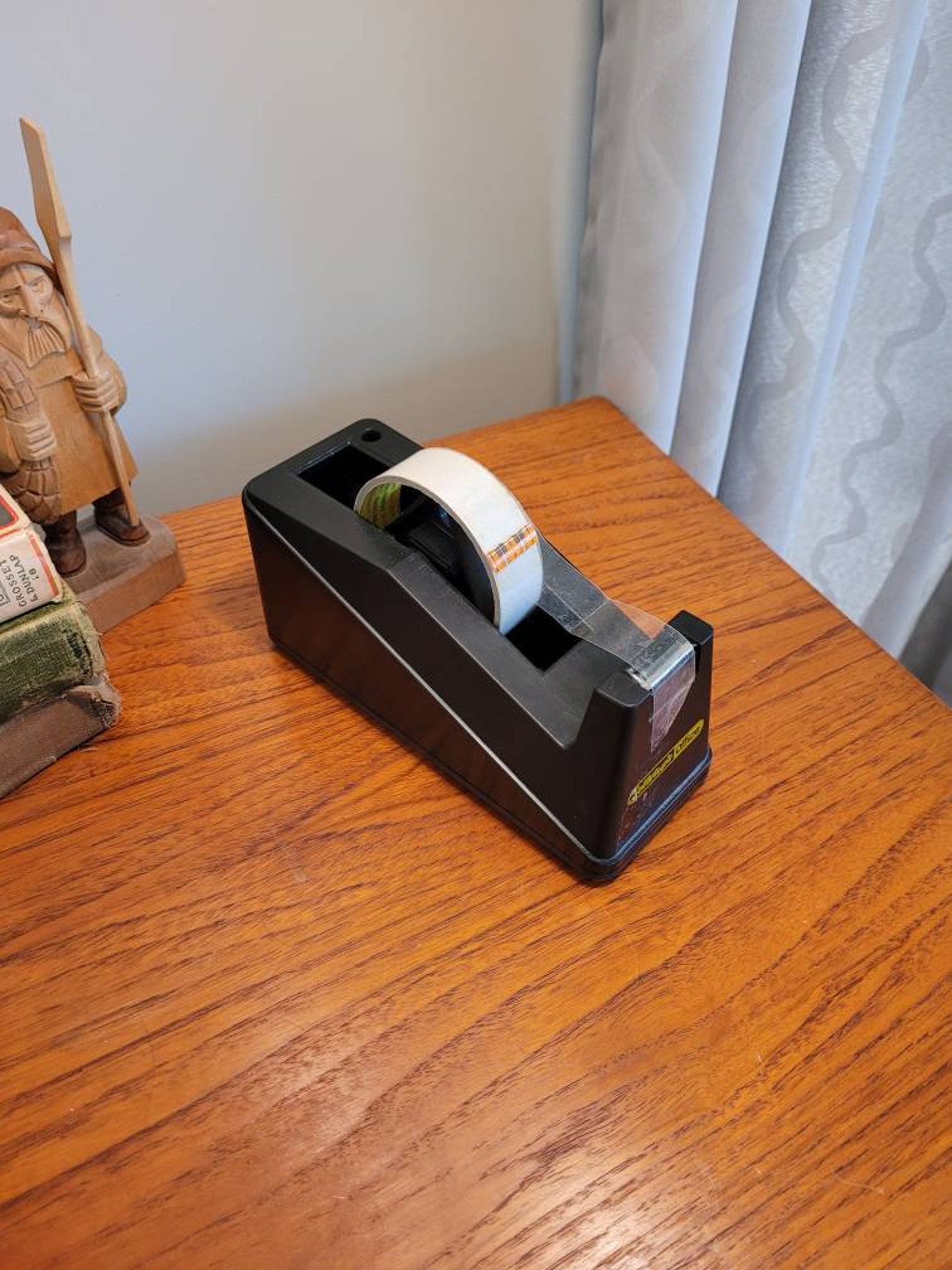 Vintage Tape Dispenser Sellotape Black Plastic Weighted Etsy