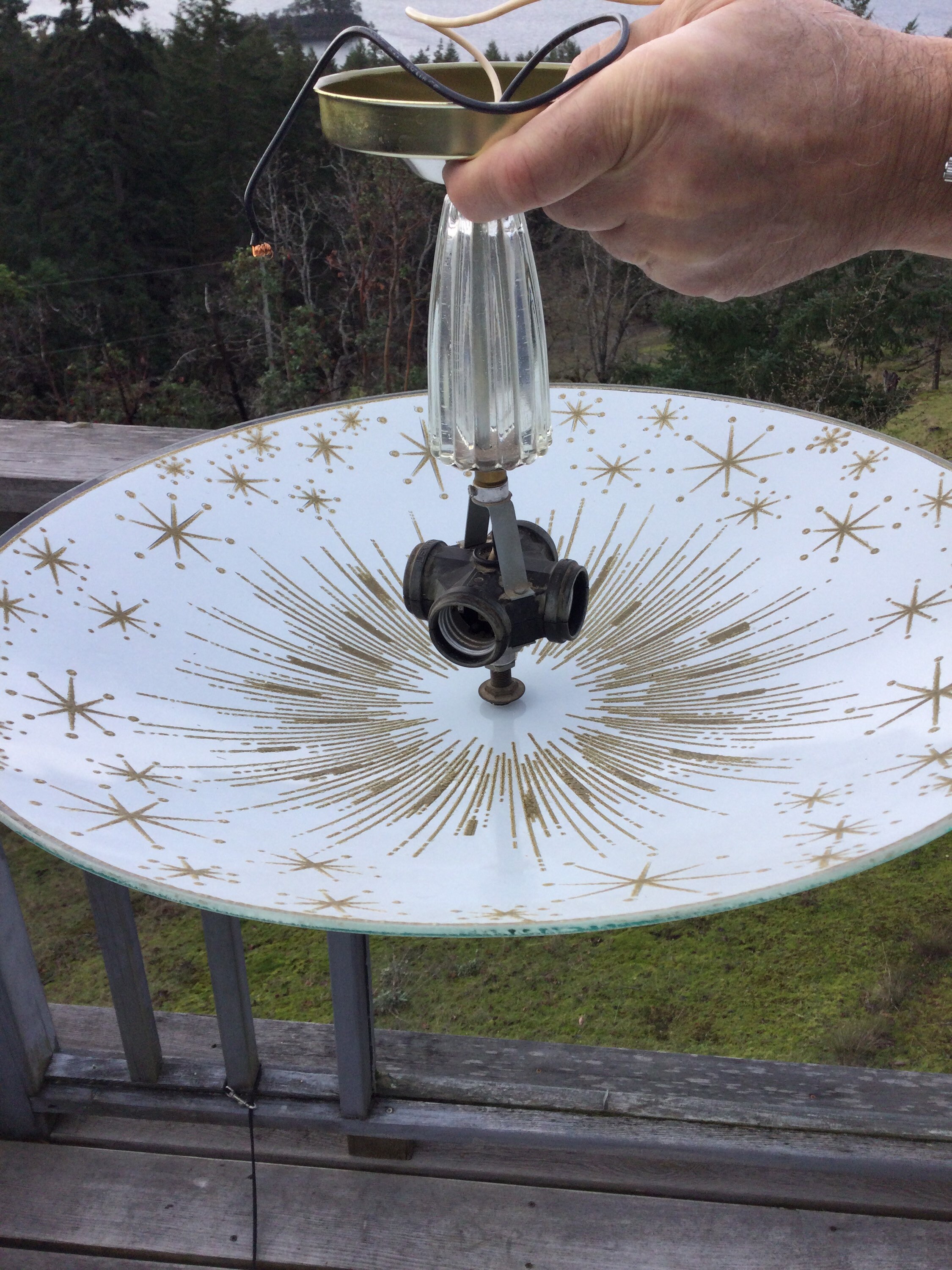 Luz de techo Starburst vintage luz de cocina luz de baño | Etsy